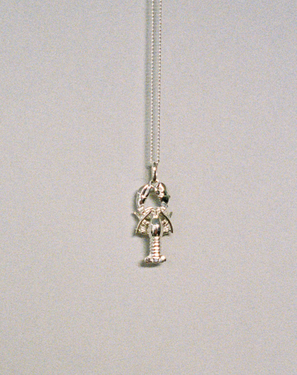 Monnel Crystal Love Lobster Clasp Charm Pendant - Silver Rhinestone Charm For Jewelry Making, 2.6 Cm