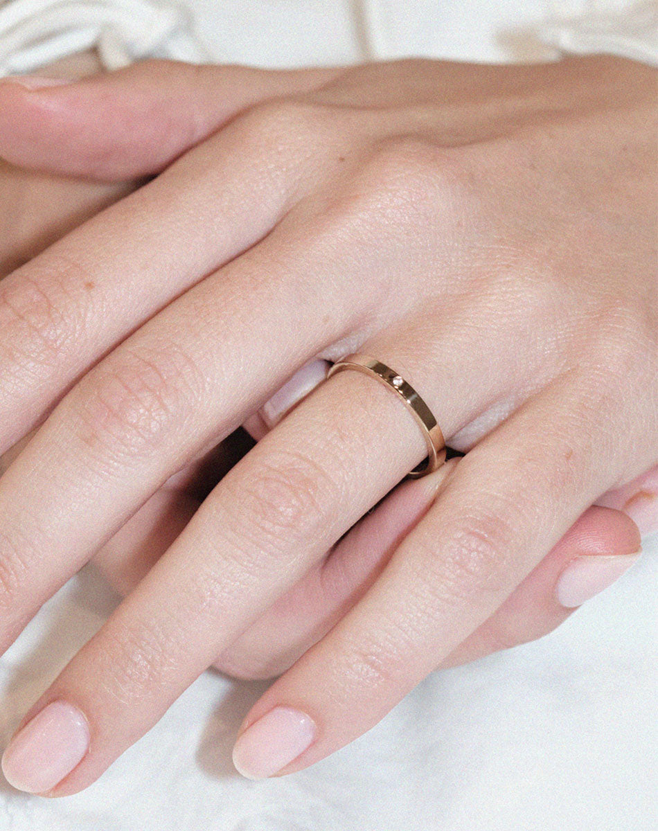 Rose gold wedding band nz online