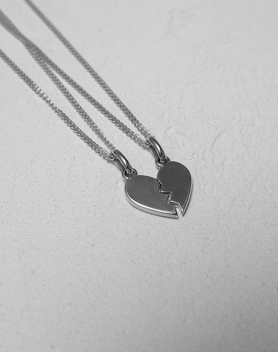 Broken Heart Necklaces 9ct Solid Gold Meadowlark Jewellery