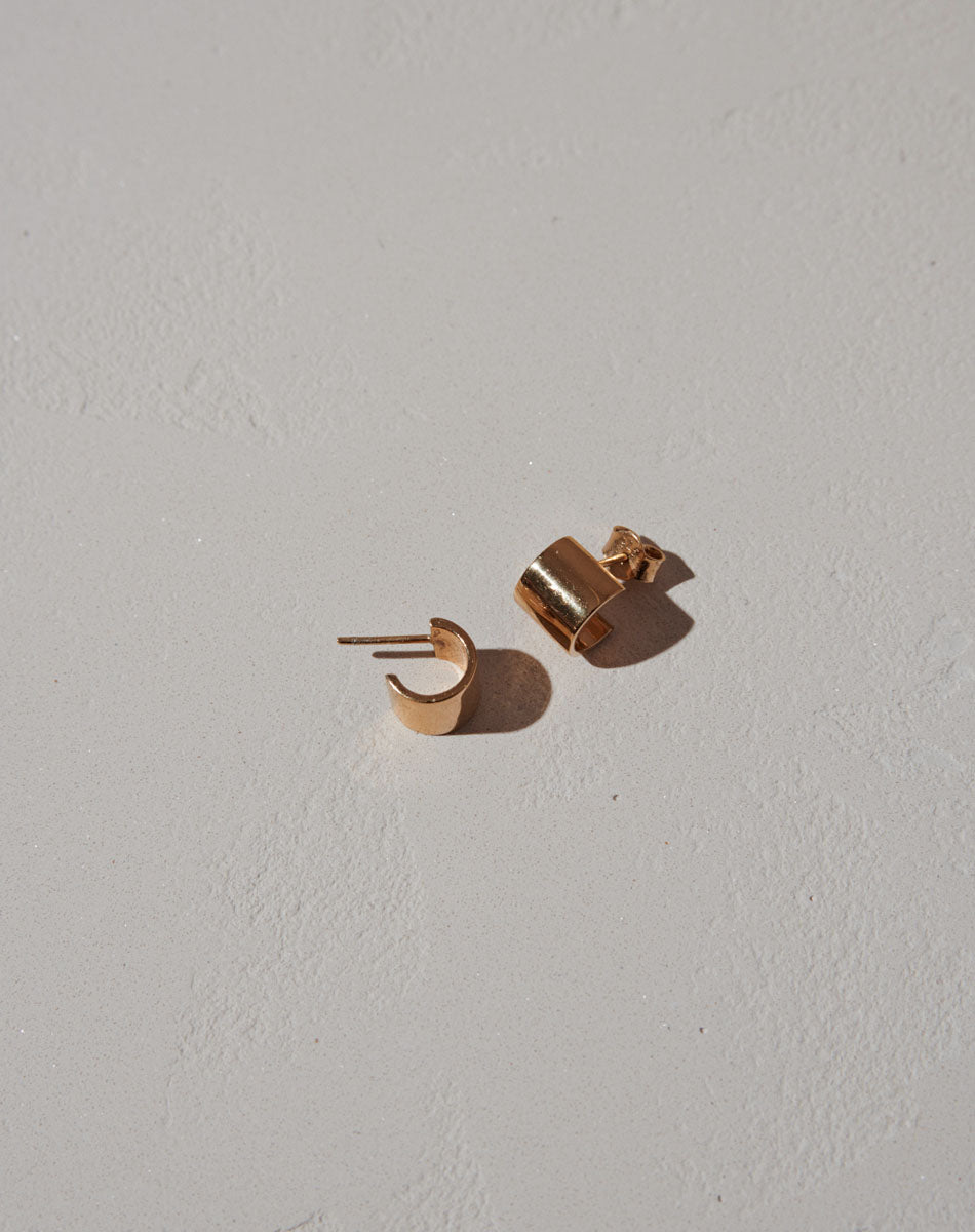 Cuff Stud Earrings Sterling Silver Meadowlark Jewellery