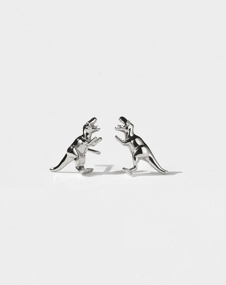 Sterling silver deals dinosaur earrings