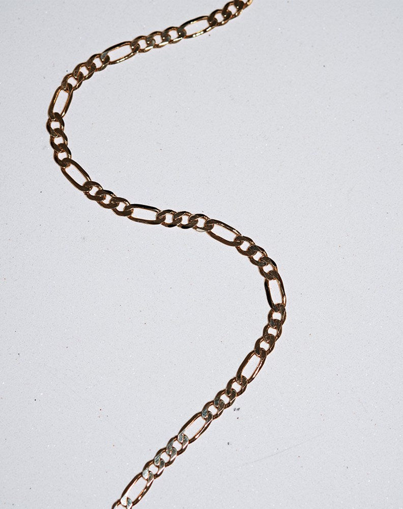 Figaro Wide Chain Necklace Sterling Silver Meadowlark Jewellery