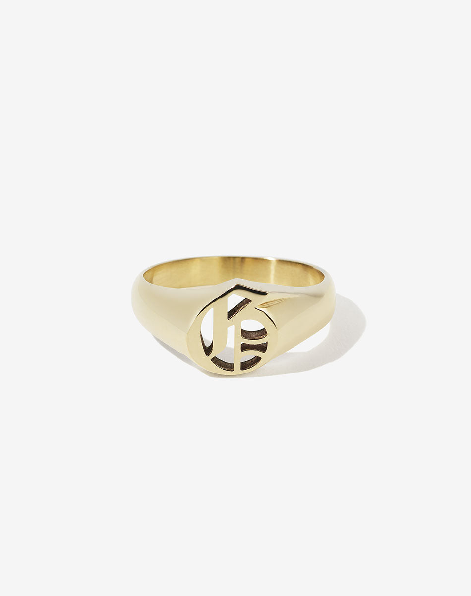 rings with letters