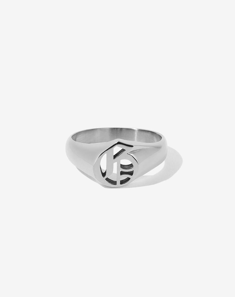 Shop – Letter Signet Ring Personalised Jewellery Meadowlark