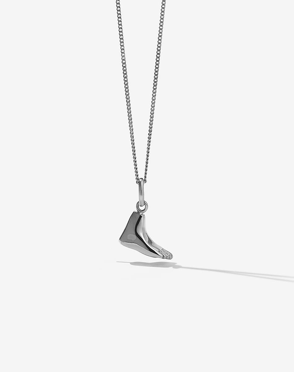 Foot hot sale charm necklace