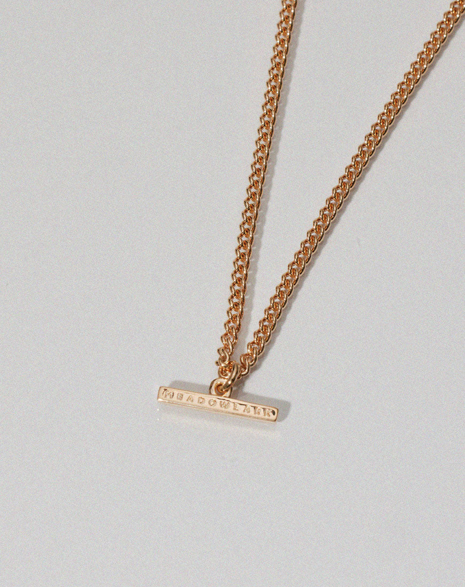 Fob chain necklace discount gold