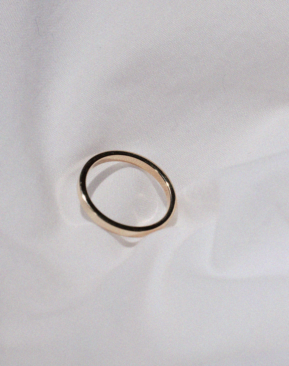 2mm Plain Band | 14ct White Gold