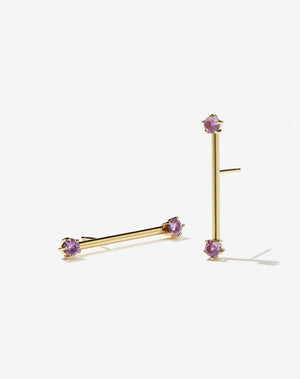 Bisous Barbell Earrings | 9ct Solid Gold