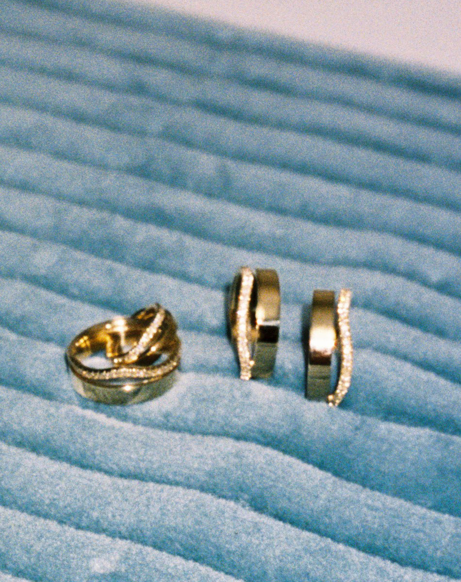Bliss Hoops Small Pave | 9ct Solid Gold