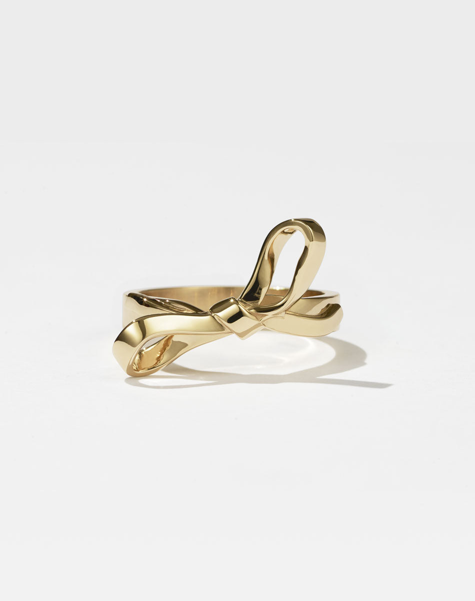 Bow Ring | 23k Gold Plated