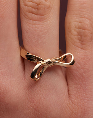 Bow Ring | 23k Gold Plated