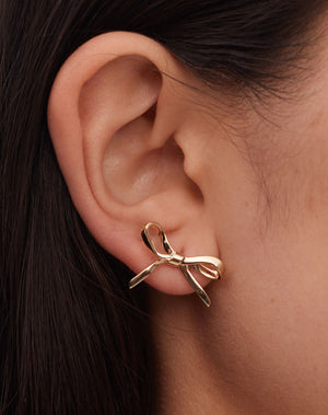 Bow Stud Earrings Medium | Sterling Silver