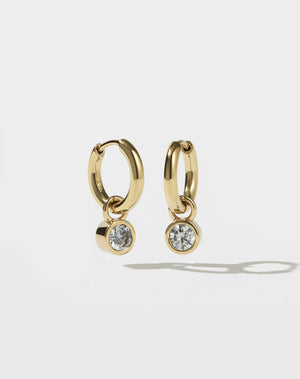 Cosmo Hoop Earrings | 23k Gold Plated