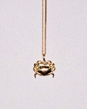 Crab Charm Necklace | 9ct Solid Gold