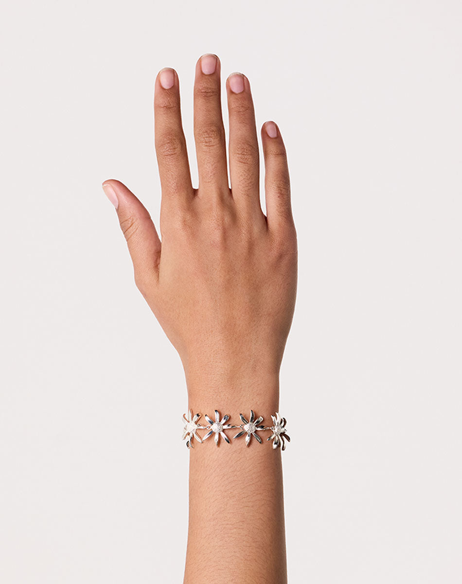 Daisy Chain Bracelet | Sterling Silver