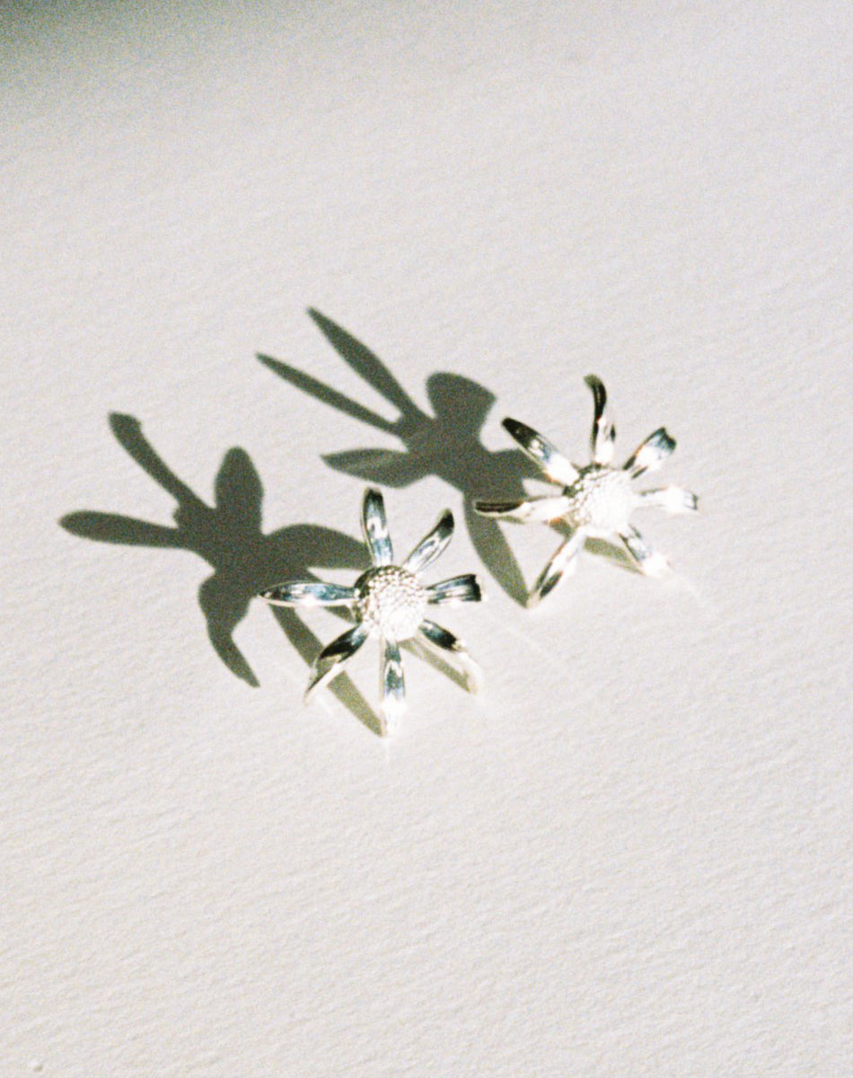 Daisy Earrings Medium | 23k Gold Plated