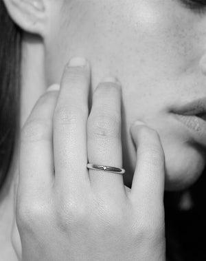 Diamond Star Band Round | 9ct Yellow Gold