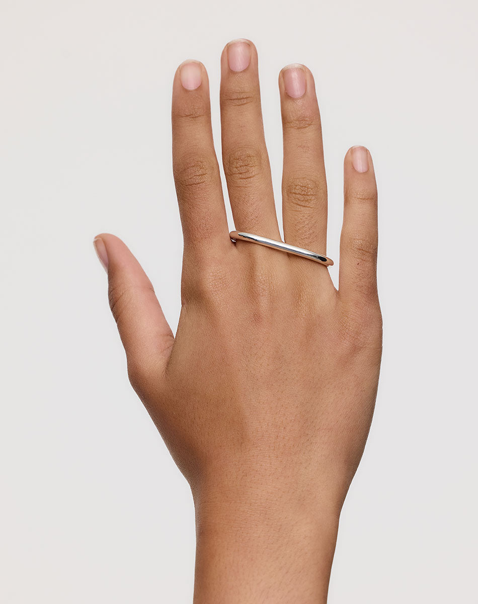 Double Ring 3.5mm | Sterling Silver