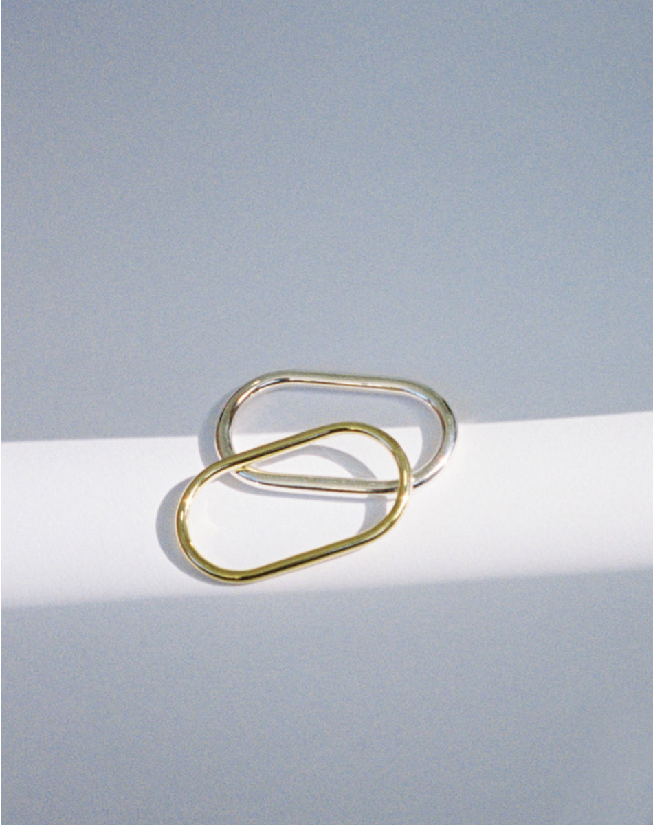 Double Ring 3.5mm | Sterling Silver