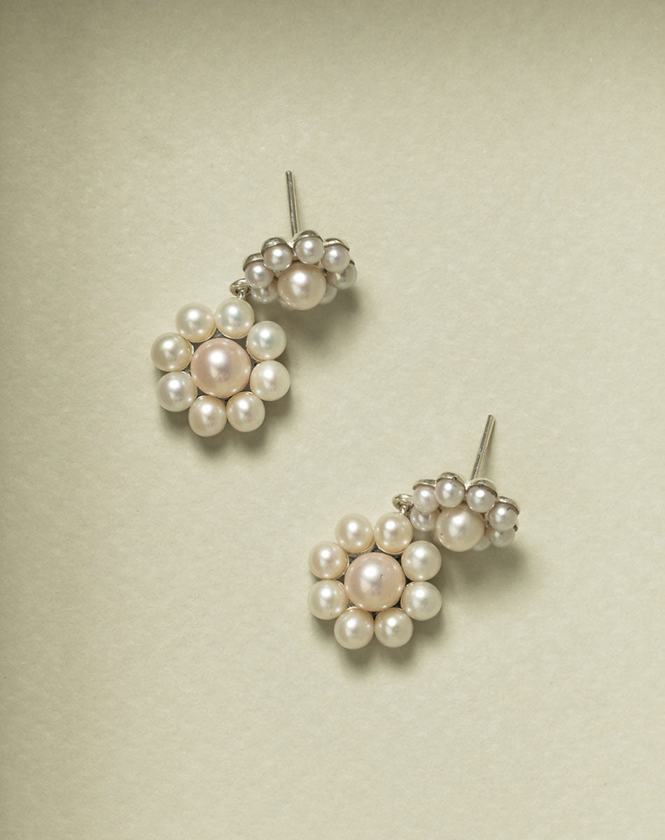 Shop – Emile Double Drop Earrings | 23k Gold Plated - Meadowlark Jewellery