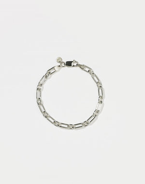 Figaro Paperclip Bracelet | Sterling Silver