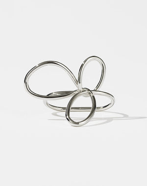 Flower Double Ring | Sterling Silver