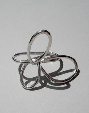 Flower Double Ring | 9ct Solid Gold