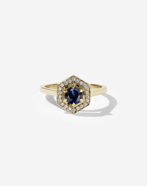 Hex Engagement Ring 0.5ct | 14ct Yellow Gold