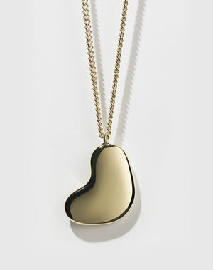 Lava Heart Necklace Large | 9ct Solid Gold