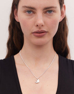 Lava Heart Necklace Small | 23k Gold Plated