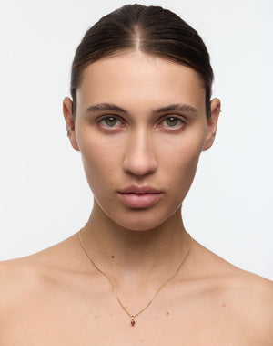 Micro Heart Jewel Necklace | Sterling Silver