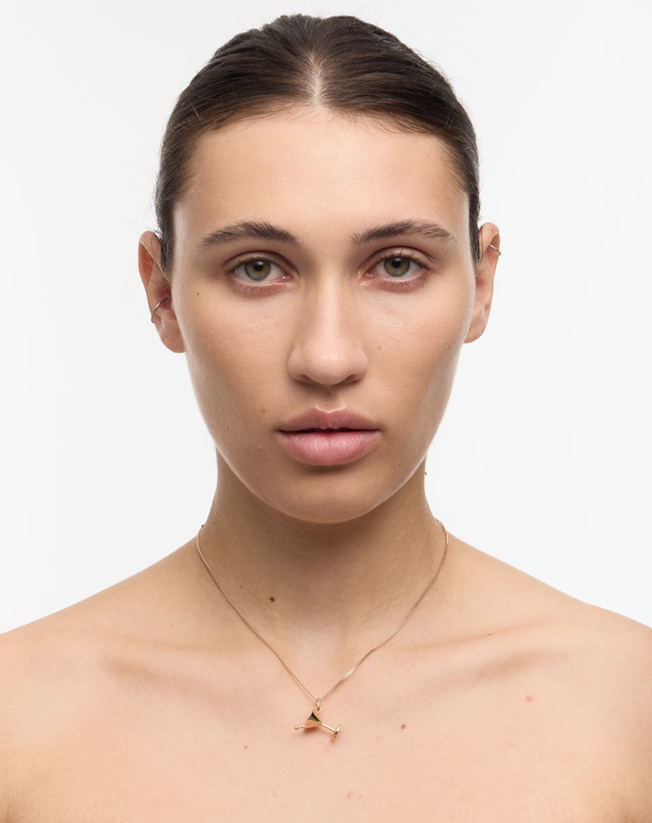 Martini Charm Necklace Set | Sterling Silver