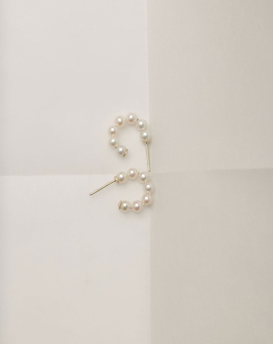 Paris Hoop Earrings | Sterling Silver