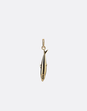 Gold sardine charm