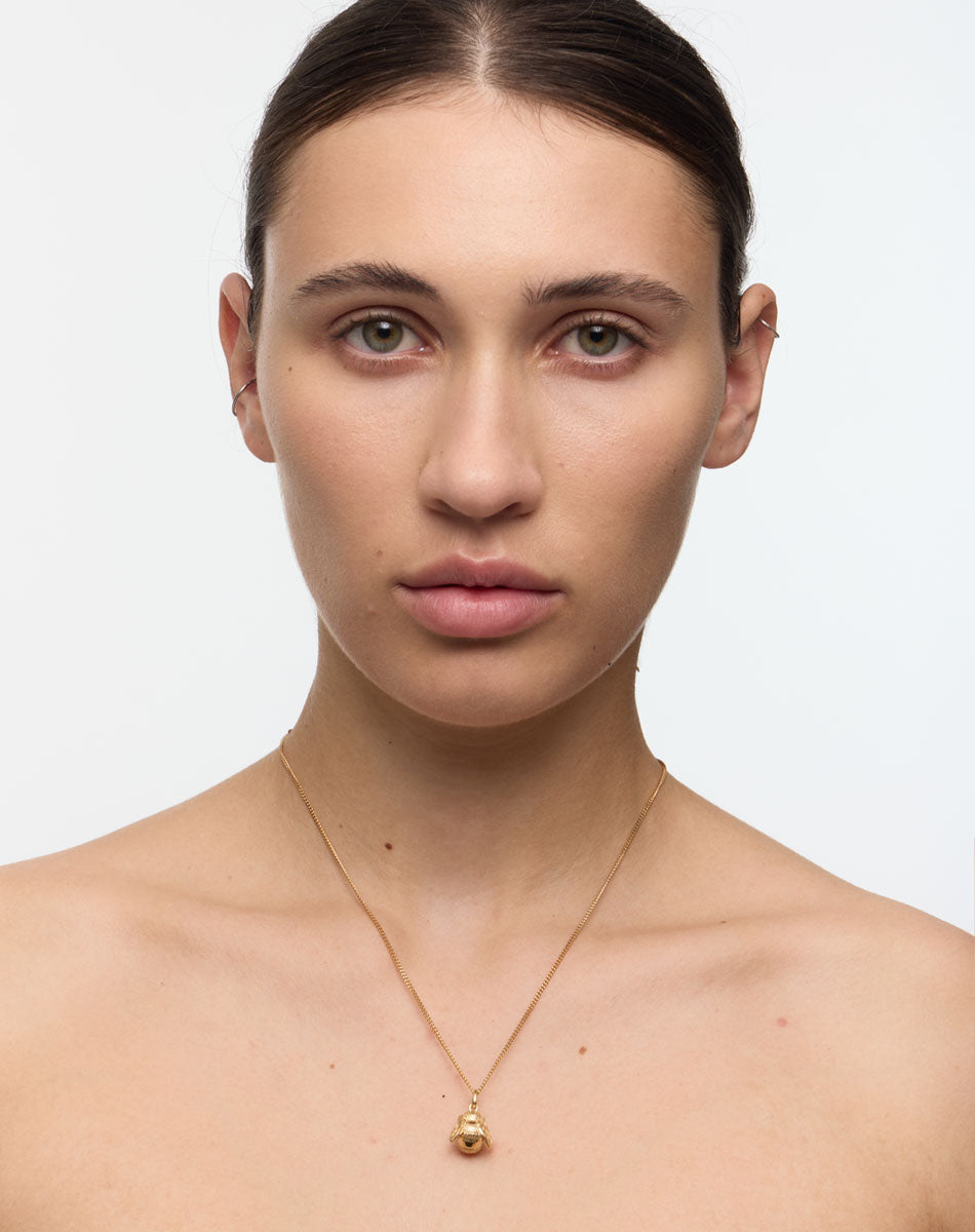 Bee Charm Necklace | 9ct Solid Gold