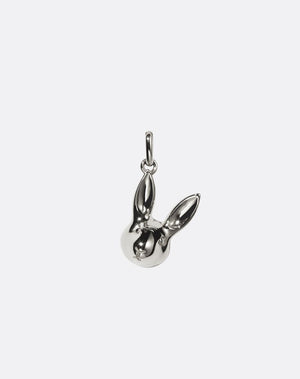 Silver Bunny Rabbit Charm