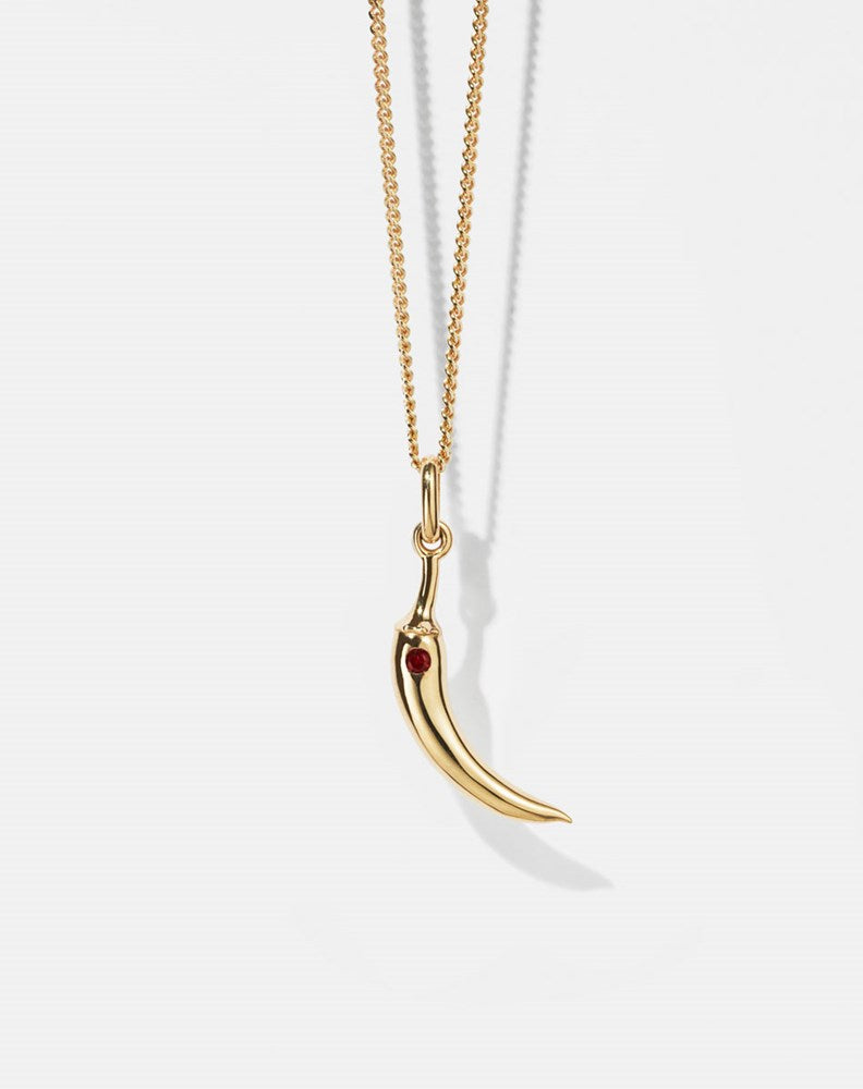 Chilli Charm Necklace Set | 9ct Yellow Gold
