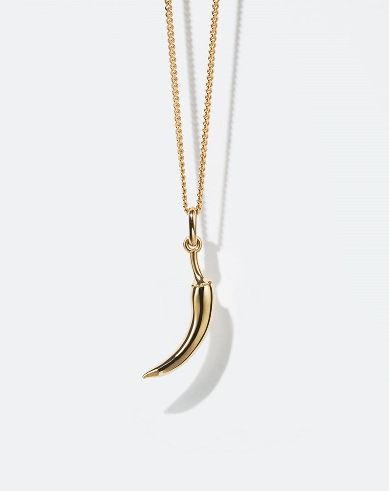 Chilli Charm Necklace | 9ct Yellow Gold