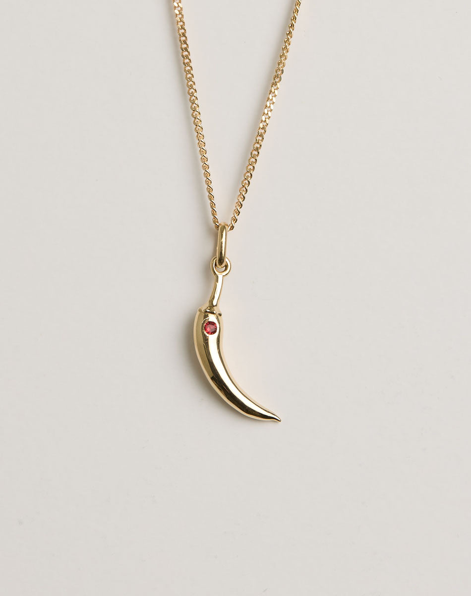 Chilli Charm Necklace Set | Gold Plated