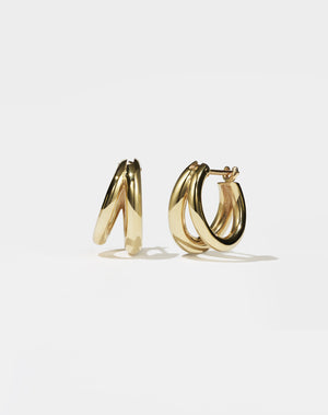 Coco Hoops Medium | 23k Gold Plated