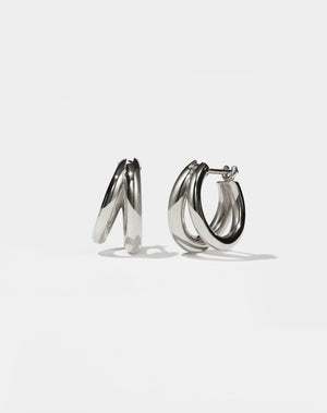 Coco Hoops Medium | Sterling Silver