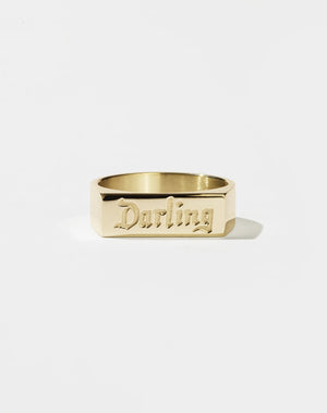 Darling Signet Gothic | 9ct Solid Gold