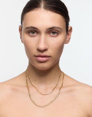 Figaro Fine Chain Necklace | Sterling Silver