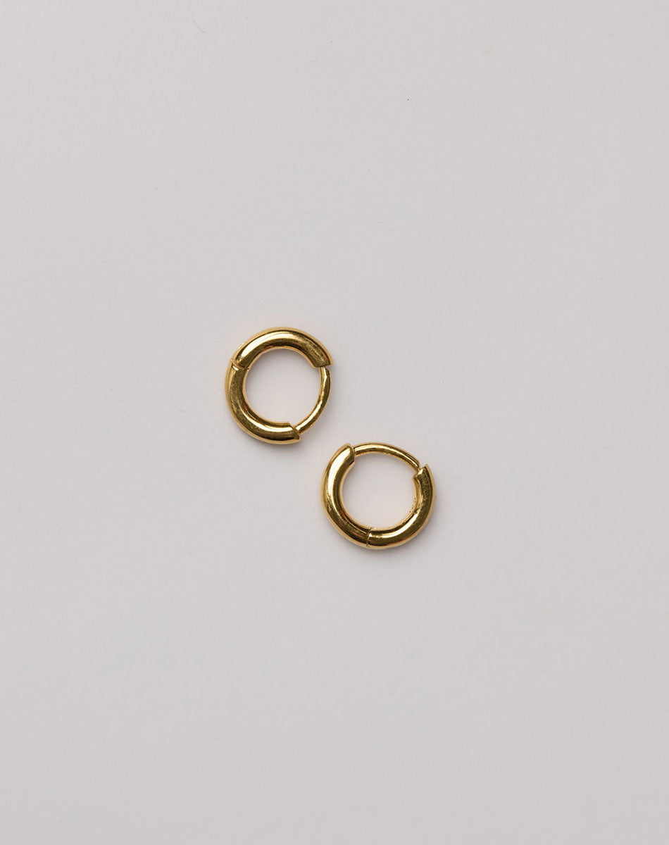 Mini Aria Hoops | 23k Gold Plated