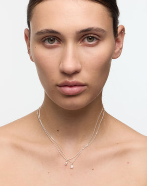 Mini Letter Charm Necklace | 9ct Solid Gold