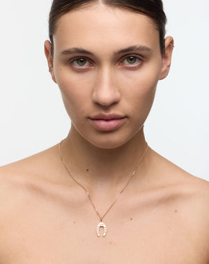 Nell Lucky Necklace Stone Set | 9ct Solid Gold