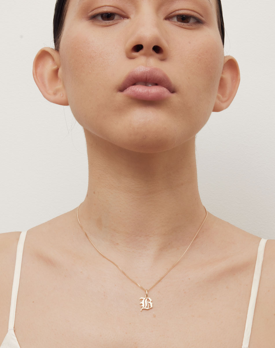 Capital Letter Necklace | Sterling Silver