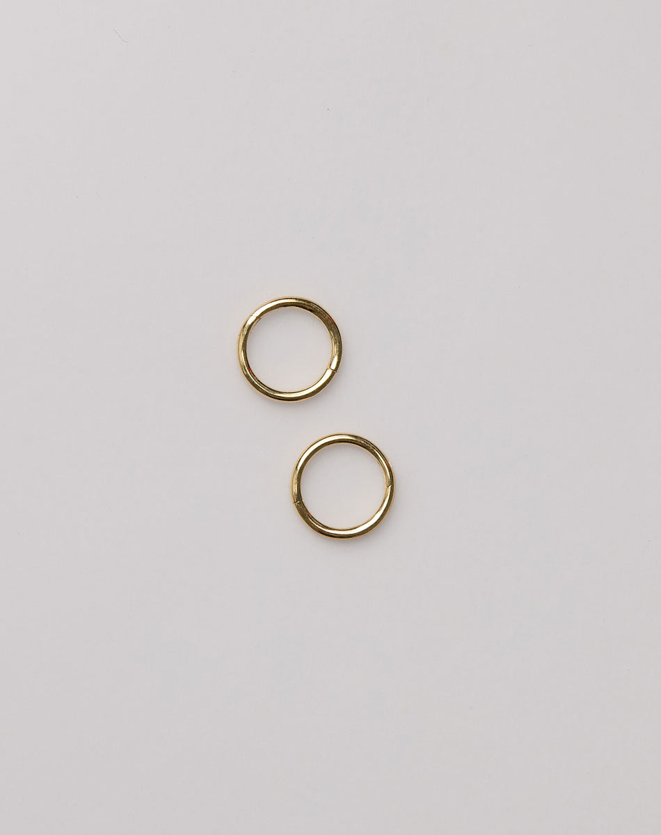 Gold sleeper huggie earrings
