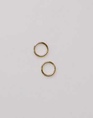 Gold sleeper huggie earrings