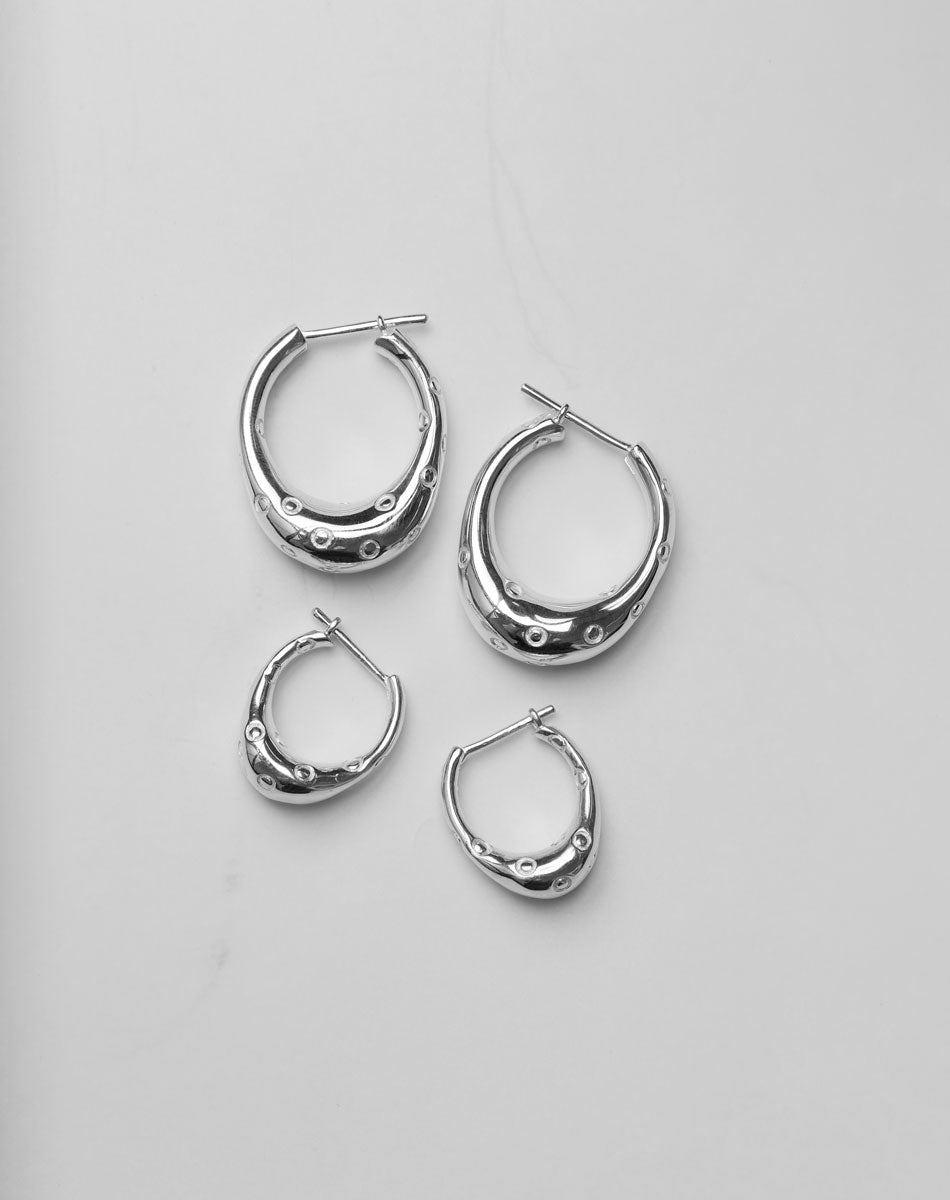 Strawberry Hoop Earrings Small | 9ct Solid Gold